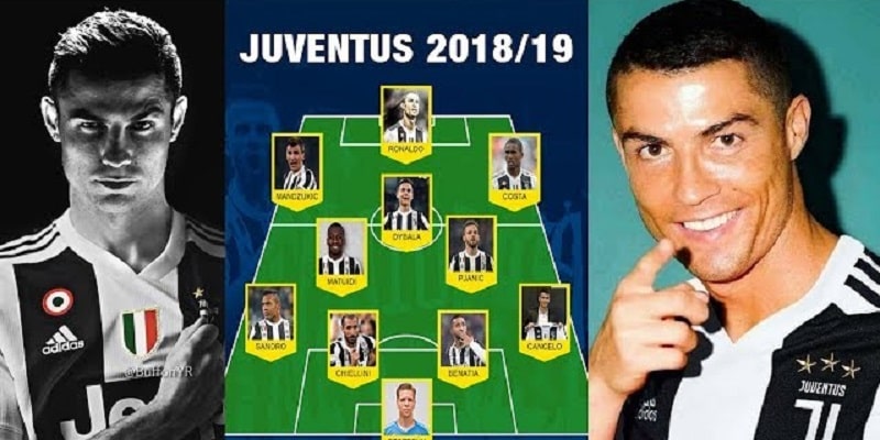 Ronaldo thường xuyên ra sân với vai trò là tiền đạo cắm tại Juventus