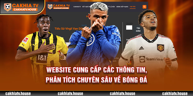 Website cung cấp các thông tin phân tích chuyên sâu về bóng đá